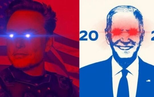 Elon Musk goes laser eyes after Biden quits re-election bid